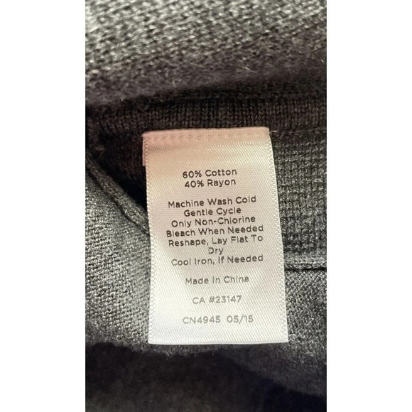 Talbots Grey Open Cardigan Pockets Women’s Long Sleeve Sweater NEW Size XS - Picture 6 of 6